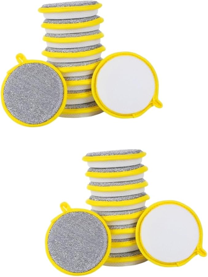 Cabilock 40 Pack Double Sided Dishwashing Scrub Sponges Kitchen Cleaning Tools - Image 1